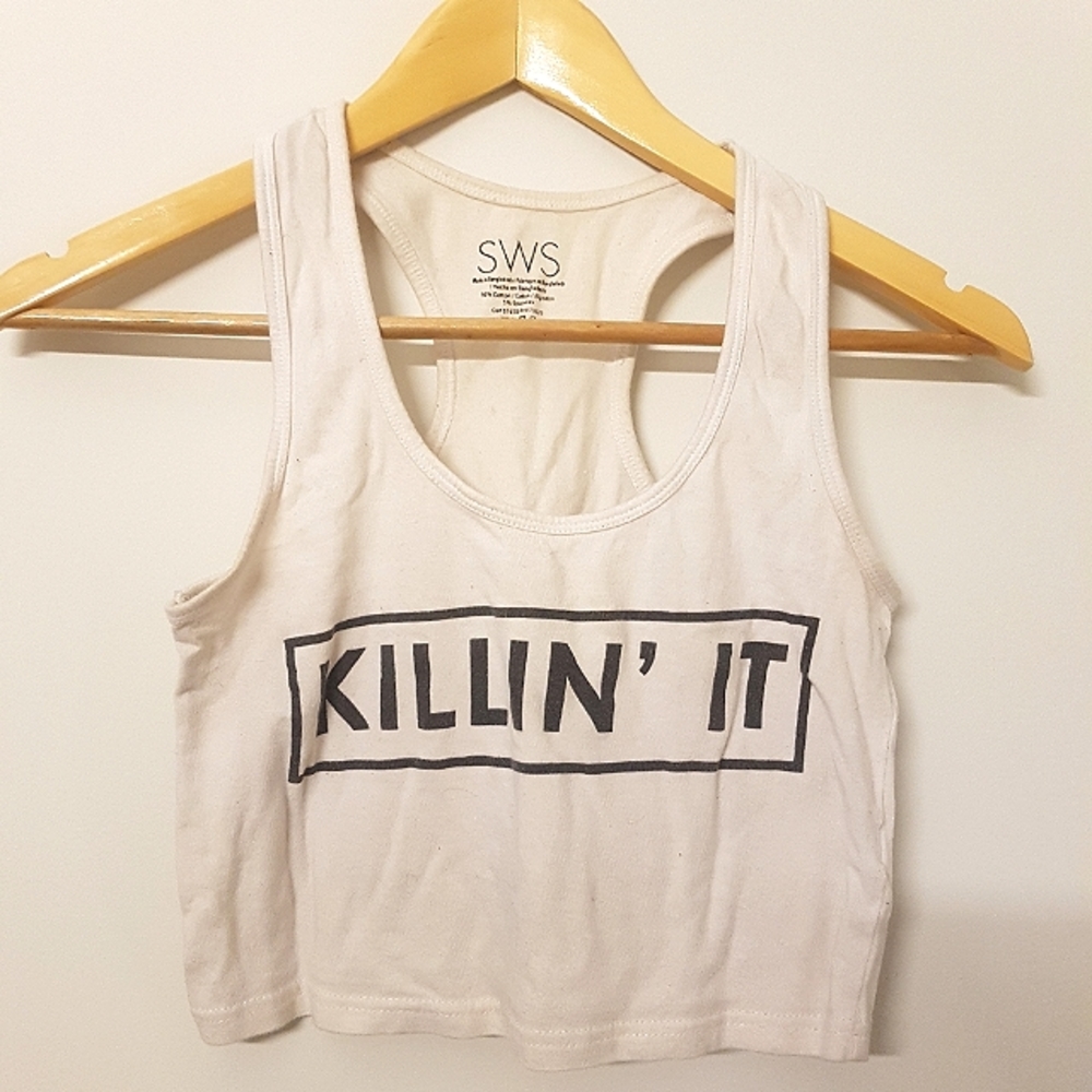 {FWP} [STREETWEAR SOCIETY] ”Killin' It” Crop Top